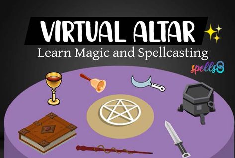 #CastAlong with us! We cast spells on a Virtual Altar. Follow the guided video spells and meditations to learn real Magic at home without any tools! Altar Blessing, Tarot Card The Magician, The Power Of Intention, Power Of Intention, Learn Magic, Witch Spells, Guided Visualization, Easy Spells, Being Organized