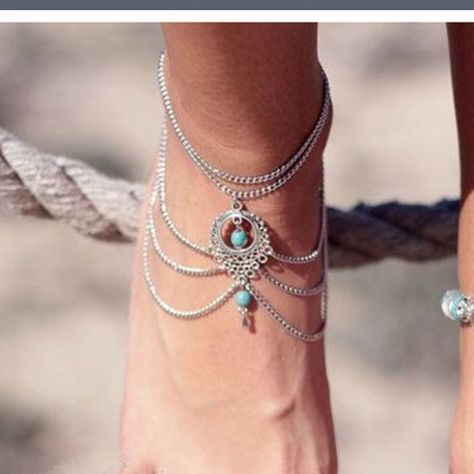 Ankle Bracelets Gold, Turquoise Anklet, Anklets Boho, Beach Anklets, Gold Anklet, Silver Anklets, Beaded Anklets, Foot Jewelry, Anklet Bracelet