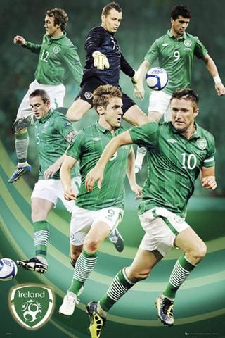 Republic of Ireland wallpaper for Euro 2012. Ireland Wallpaper, Action Poster, Robbie Keane, Ireland Football, Jack Charlton, Soccer Poster, Celtic Fc, National Football Teams, Soccer Skills