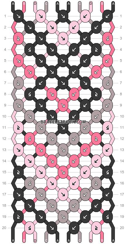 Friendship Patterns, Cool Friendship Bracelets, Chevron Arrows, Diy Bracelets Tutorials, Bracelets Patterns, Inverted Triangle, Diy Bracelets Patterns, Square Diamond, Bracelet Tutorial