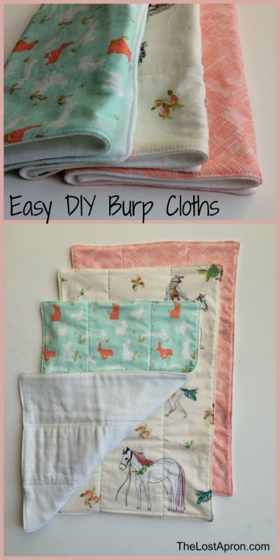 Diy Burp Cloths, Burp Cloths Diy, Cloth Patterns, Fun Fabrics, Diy Bebe, Simple Baby Shower, Baby Sewing Projects, Shower Bebe, Quilt Baby