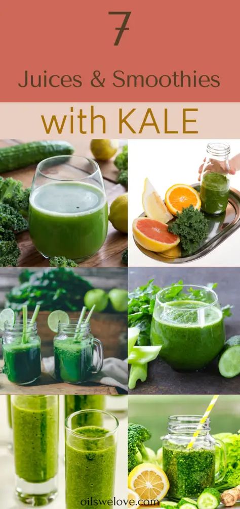 Smoothie Recipes With Kale, Smoothies With Kale, Kale Drink, Recipes With Kale, Kale Juice Recipes, Cold Pressed Juice Recipes, Kale Smoothie Recipes, Fresh Juice Recipes, Smoothie Recipies