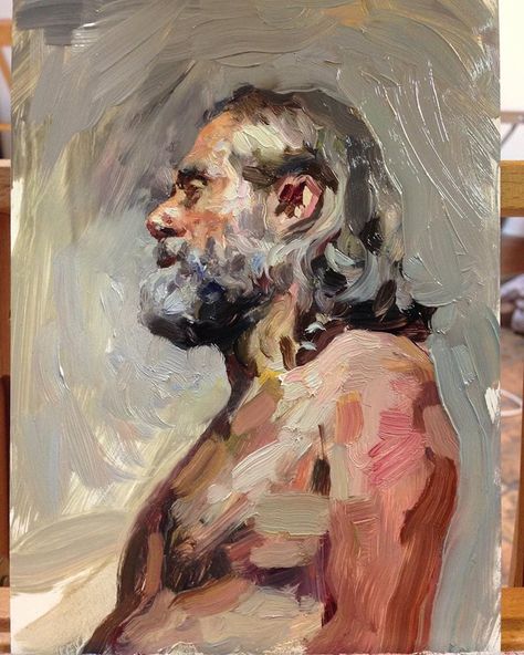 Artist: Hollis Dunlap, workshop demo Hollis Dunlap, Portraiture Painting, Beauty In Art, Art Corner, Art Painting Gallery, Traditional Paintings, Art Oil, Male Beauty, Figure Painting