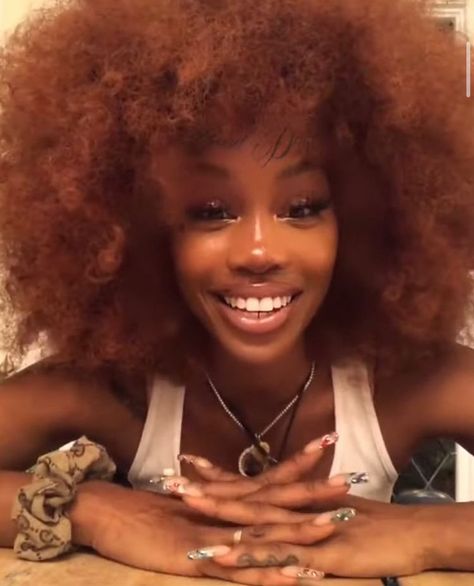 Sza Singer, Jack Harlow, Ginger Hair Color, Dyed Natural Hair, Ginger Hair, Black Girls Hairstyles, Aesthetic Hair, Mode Inspiration, Black Is Beautiful