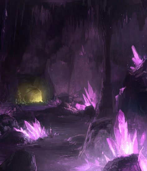 Cave Concept Art, Halloween Facts, Crystal Cave, Location Inspiration, All Might, Fantasy Story, Fantasy Places, Fantasy Novel, Fantasy Art Landscapes