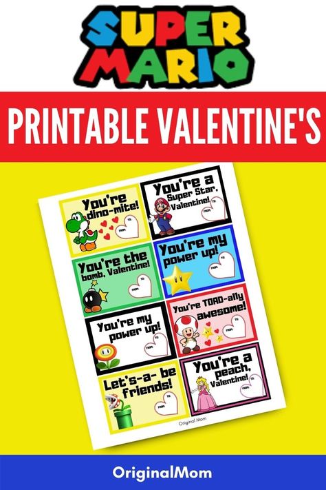 Among Us Valentine Printables Valentine Cards Printable Free, Mario Valentines Cards, Mario Valentines, Super Mario Valentines Cards, Among Us Valentine, Super Mario Valentines, Printable Mario Valentines, Free Among Us Printables, Free Pokemon Valentine Printables