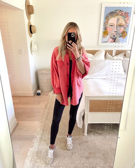 Ruby Shacket Outfit, Red Shacket Outfit, Free People Jacket Outfit, Free People Ruby Jacket, Mom Makeover, Quilted Jacket Outfit, Mom Fits, Shacket Outfit, Valentines Outfit