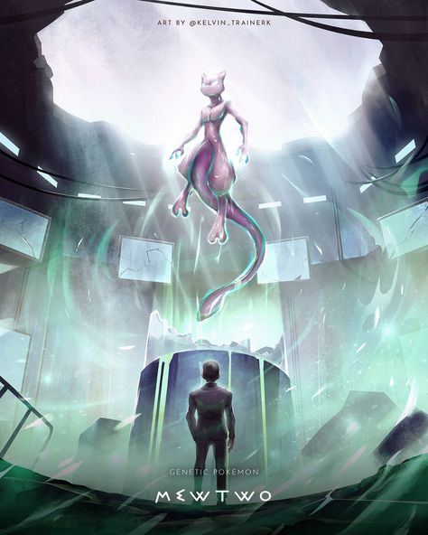 ArtStation - Mewtwo Kartu Pokemon, Powerful Pokemon, Pokemon Mewtwo, Mew And Mewtwo, Pokemon Fusion Art, Mythical Pokemon, Pokemon Movies, Cool Pokemon Wallpapers, Spirit Animal Art