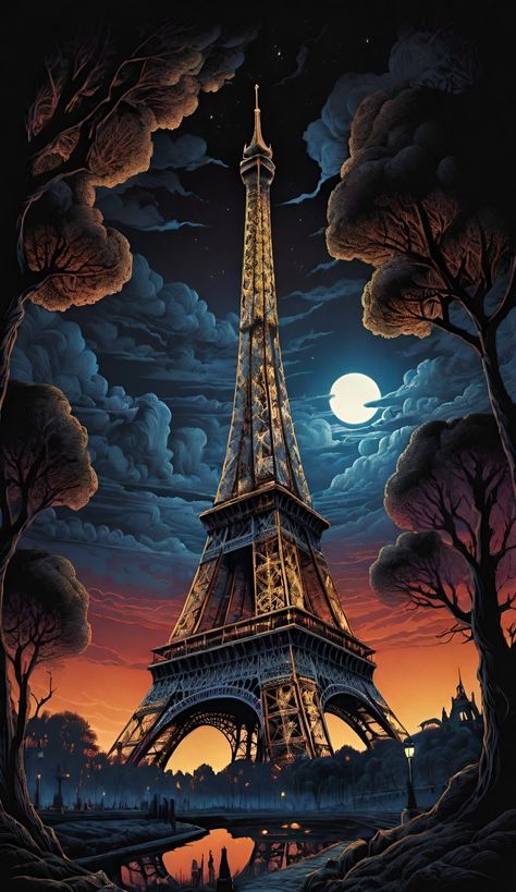 Eifell Tower Pictures, Efel Paris, Eiffel Tower Outline, Prettiest Wallpapers, Paris Morning, Paris Background, Eiffel Tower Art, Eiffel Tower Photography, Alice In Wonderland Drawings