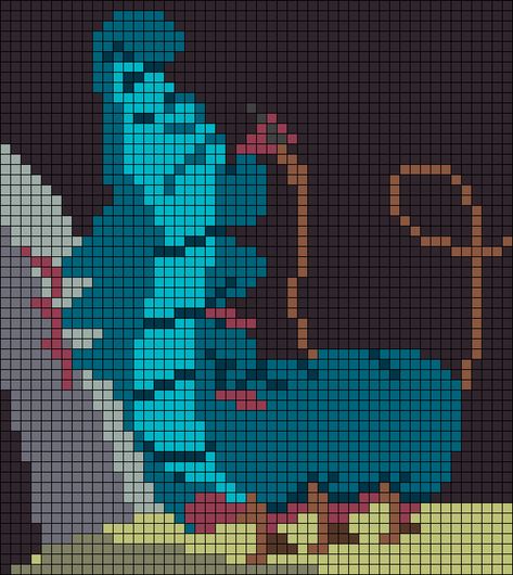 Alice In Wonderland Pixel Art Grid, Alice In Wonderland Alpha Pattern, Alice In Wonderland Pixel Art, Alice In Wonderland Cross Stitch, Geeky Cross Stitch Patterns, Crochet Grid, Grid Patterns, Graph Patterns, Graph Paper Drawings