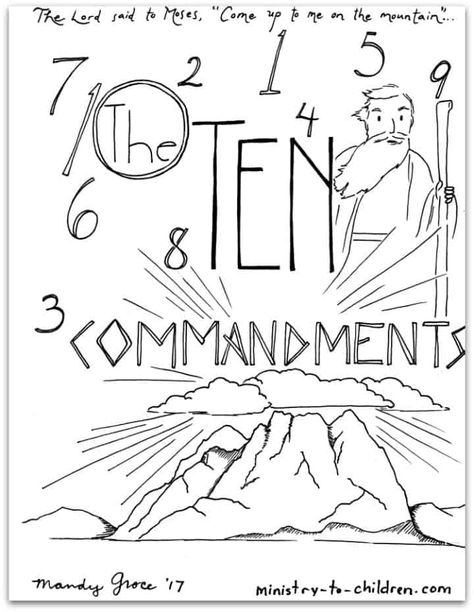 10 Commandments Coloring Book [Free Printable PDF] Pages for Kids School Store, Bible Printables, 10 Commandments, Ten Commandments, Bible Coloring, Printable Coloring Book, Memory Verse, Cool Coloring Pages, Coloring Pages To Print