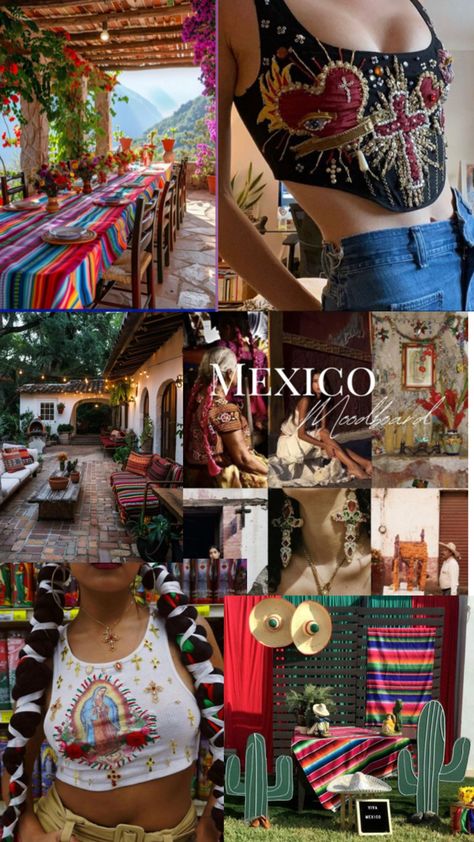 Mexican party fiesta mexicana moderna Mexican culture Mexican Fairy Aesthetic, Mexican Vibes Aesthetic, Rocky Point Mexico Outfits, Mexican Board, Weird Clothes, Mexico Aesthetic, Dark Photo, Outfits For Mexico, Mexico Style