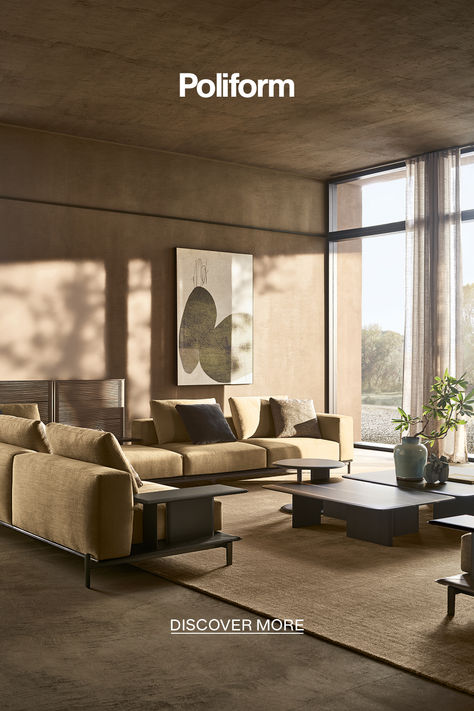 Brera est un système de canapé conçu par Jean-Marie Massaud avec l’idée de créer un espace accueillant et élégant. Divani Design, Interior Design Per La Casa, Classic Living Room, Design Del Prodotto, Elegant Living Room, Arm Chairs Living Room, Contemporary Home Decor, Living Room Inspo, Mid Century Modern House