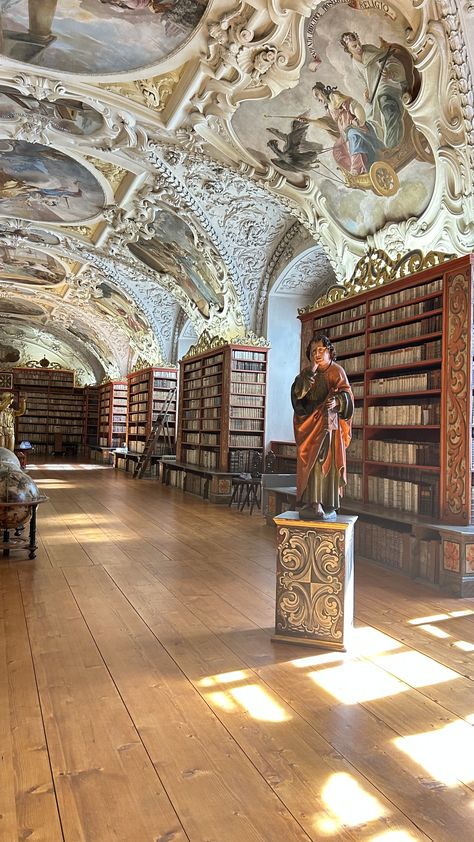 Strahov library,Prague Prague National Library, Strahov Library, Prague Library, Library Prague, Prague Aesthetic, Ig Pics, Prague Travel, I Want To Travel, Bratislava