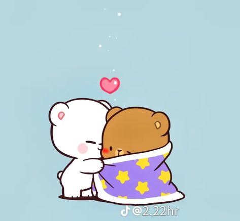 Gif Couple, Milk Mocha Bear, Hug Cartoon, Mocha Bear, Bubu Dudu, Milk & Mocha, Cute Bear Drawings, Cute Cartoon Images, Quality Memes