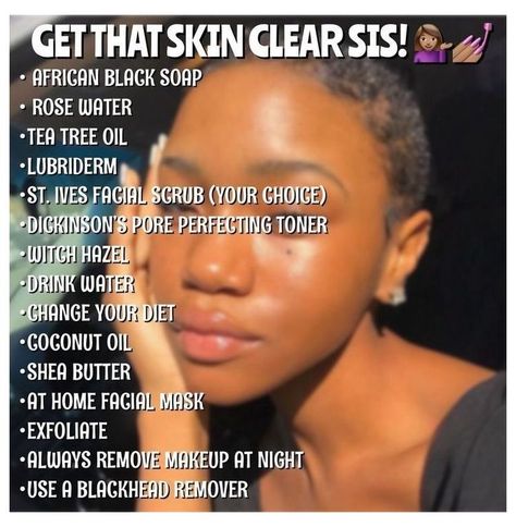 Clear Skin Routine, Haut Routine, Face Routine, Face Care Routine, Black Skin Care, Skin Clear, Beauty Tips For Glowing Skin, Clear Skin Tips, Healthy Skin Tips