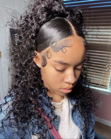 Mixed Girl Hairstyles, Mixed Curly Hair, Birthday Hairstyles, Quick Natural Hair Styles, Cute Curly Hairstyles, Curly Hair Styles Easy, Beautiful Curly Hair, Hairdos For Curly Hair, Natural Curls Hairstyles