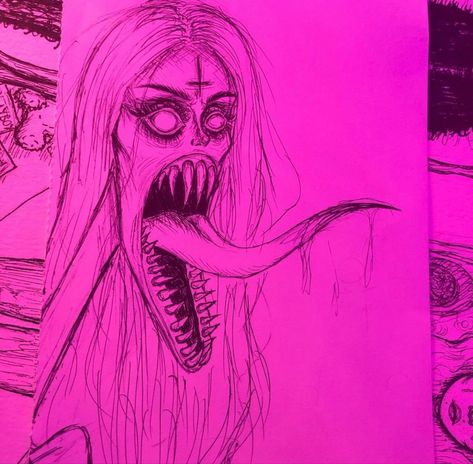 Trippy Drawings, Arte Indie, Arte Grunge, Trash Art, Comic Style Art, Grunge Art, Dark Art Drawings, Art Diary, Arte Sketchbook