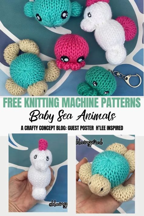 Circle Knitting Machine Projects, Loom Knit Plushies, Knitting Machine Animal Patterns, Addi Patterns Free, Loops And Threads Knitting Machine Patterns, Loom Knit Toys, 32 Pin Knitting Machine Patterns, Knitting Machine Amigurumi, 48 Knitting Machine Patterns