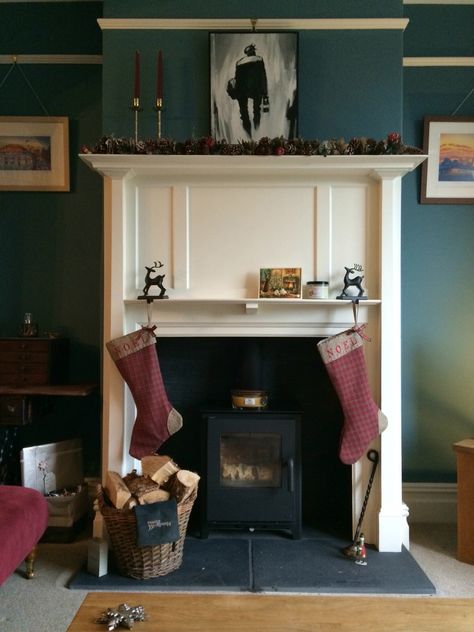 Edwardian Fire Surround, Edwardian Fireplace Surround, Edwardian Fireplace Ideas, Snug Fireplace, Victorian Fireplace Ideas, Fireplace 2023, 2023 Fireplace, Fireplace Woodburner, 1930s Fireplace