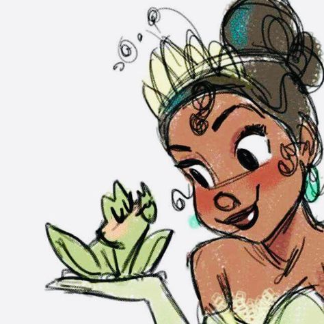 Tiana Sketch, Princess Tiana Tattoo, Tiana Fanart, Steve Thompson Disney, Tiana Art, Steven Thompson, Steve Thompson, Maleficent Disney, Tiana Disney