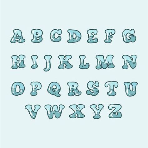 Ocean Fonts Alphabet, Water Font Design, Water Fonts Alphabet, Sea Font Alphabet, Beach Fonts Alphabet, Manifesting Grades, Ocean Letters, Water Lettering, Water Typography