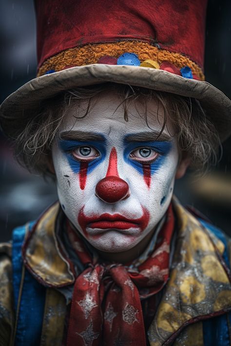 Clown Portrait, Scary Circus, Evil Clown Tattoos, Clown Face Paint, Famous Clowns, Clown Images, Horror Clown, Circus Clowns, Scary Clown Makeup