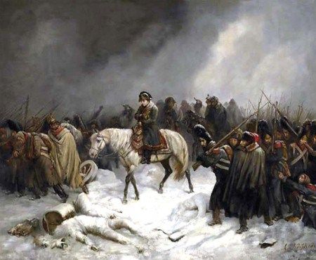 Retreat from Smolensk, by Adolph Northen. Napoleon Russia, Classical Art Memes, Russian Winter, Historical Painting, French Army, Alternate History, Military Heroes, French Revolution, Napoleonic Wars