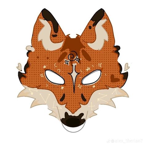 Red Fox Therian Mask Ideas, Therian Mask Fox Ideas, Therian Mask Ideas Fox Red, Red Fox Therian Mask, Fox Therian Mask Ideas, Therian Fox Mask Ideas, Fox Mask Drawing, Fox Mask Ideas, Therian Fox Mask