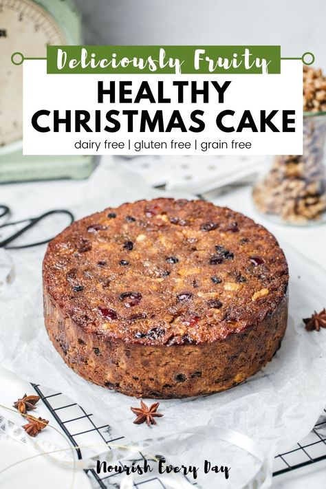 Healthy Fruit Cake, Gluten Free Christmas Cake, Gluten Free Fruit Cake, Fruit Cake Recipe Christmas, Christmas Fruit Cake, Cake Gluten Free, Cake Light, Fruit Cake Christmas, Gluten Free Christmas