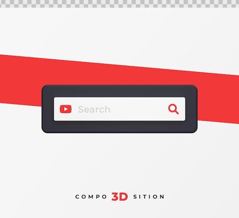 Youtube Search Bar, Youtube Search, Beautiful Mosques, Search Bar, Psd Icon, 3d Rendering, Vector Photo, Bar, Pins