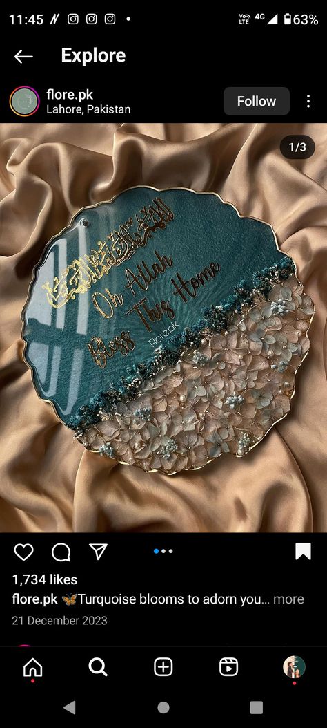 Resin Art Quotes, Resin Coster, Resin Art Ideas, Hygge Wedding, Diy Resin Gifts, Diy Resin Crystals, Resin Crystals, Resin Gifts, Mehendi Decor Ideas