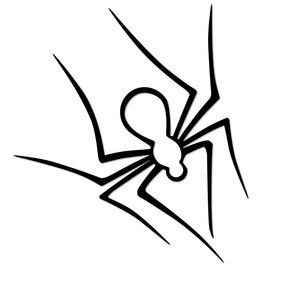 Image of design Spider Tattoo Outline, Spider Outline Tattoo, Hand Tattoos Skull, Tattoo Design Drawings Simple, Easy Tattoo Designs, Easy Tattoo Stencils, Tattoos Celtic, Tattoos Foot, Tattoos Quote