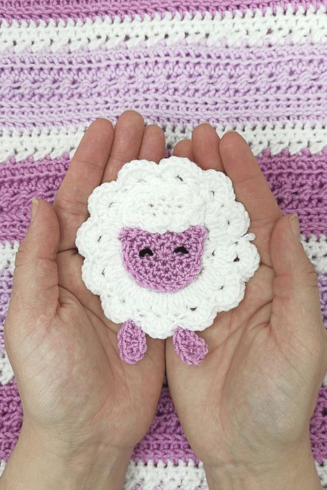 Crochet Lamb Applique Free Pattern, Crochet Rabbit Applique Free Pattern, Elephant Pumpkin, Lamb Applique, Kindness Ideas, Pumpkin For Halloween, Pumpkin Crochet, Crochet Applique Patterns Free, Crochet Appliques