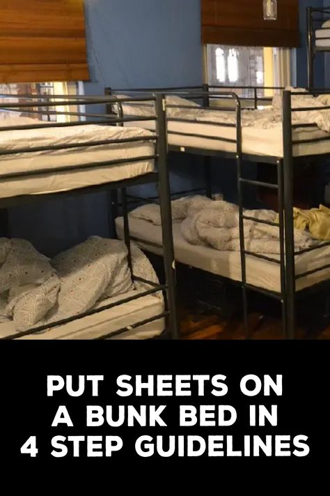 How to Put Sheets on a Bunk Bed Bunk Bed Sheets, Bunk Bed Steps, Luxury Bed Design, Modern Luxury Bed, Bed Mattress Sizes, Bed Steps, Mattress Pad Cover, Luxury Bed, Contemporary Luxury