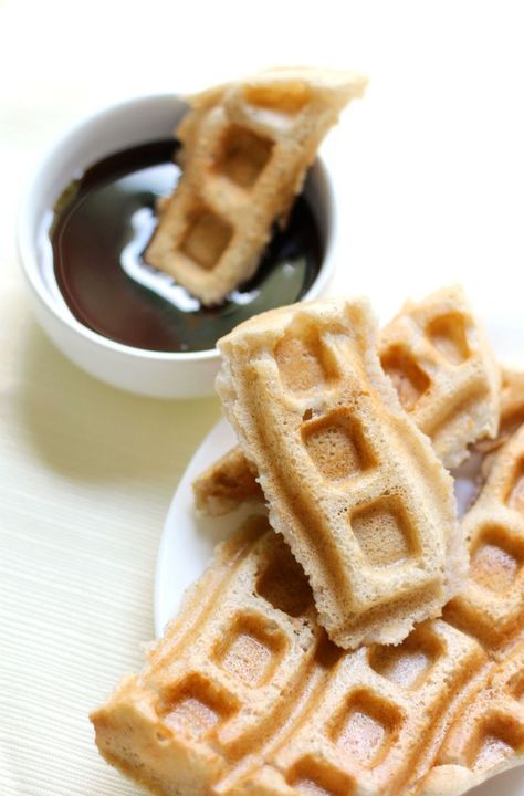 Easy Freezable Applesauce Waffles (Dippable!) | Strength and Sunshine @RebeccaGF666 A little breakfast meal prep and you'll always have an easy morning! These Freezable Applesauce Waffles are gluten-free, vegan, allergy-free, and dippable! A customizable recipe perfect for kids, teens, even adults! Toddler Breakfast On The Go, Breakfast Ideas For Teens, Applesauce Waffles, Gf Ideas, Daycare Meals, Ic Recipes, Bundt Recipes, Gf Breakfast, Weekday Breakfast