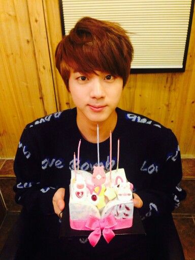 Happy Birthday Jin Kim Seokjin Birthday, Jin Birthday, Jin Pic, Cake Favors, Bts Birthdays, Kim Jin, Jin Bts, Birthday Pictures, Korean Music