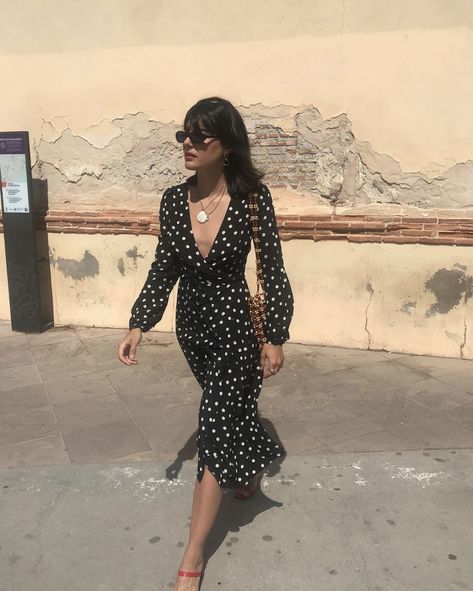 Fashion Blogger Style, Outfit Trends, Summer Dress Outfits, Ținută Casual, Mode Inspo, Mode Inspiration, Hippie Style, Polka Dot Dress, Boho Hippie