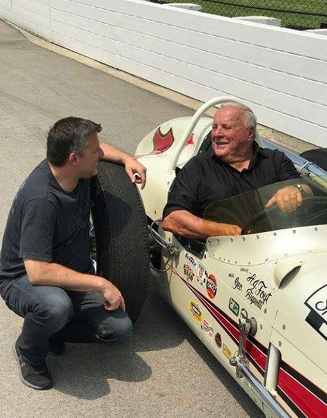 Smoke and AJ Foyt Aj Foyt, Tony Stewart, Indy 500, Nascar