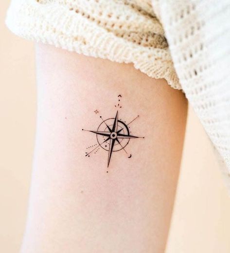 Tattoo Compass Small, Small Compass Tattoos For Women, Sun And Moon Compass Tattoo, Feminine Compass Tattoo Design Small, Womens Compass Tattoo, Christian Compass Tattoo, Compass Sun Tattoo, Rose Des Vents Tattoo, Small Compass Tattoo Women