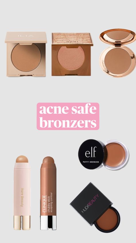 acne safe bronzer #Makeup #bronzer #skincare #healthy #beauty #contour #acne Acne Safe Makeup, Safe Makeup, Bronzer Makeup, Clinique Chubby Stick, Lightweight Foundation, Medium Skin Tone, Makeup Bronzer, Healthy Beauty, Makeup Essentials