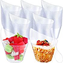 Easy Yogurt Parfait Cups, Mini Yogurt Parfait Cups Party, Yogurt Parfait In Champagne Glasses, Plastic Dessert Cups, Yogurt Parfait Large Group, Buffet Food Display, Yogurt Parfait Cups, Buffet Dessert, Disposable Food Containers