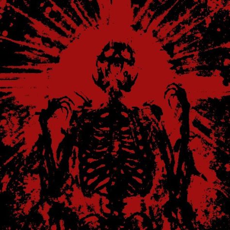 Red Rage Art, Red Aesthetic Skeleton, Rage Playlist Cover, Red Skull Aesthetic, Gothic Red Aesthetic, Red Fire Aesthetic, Rage Aesthetics, Space Demon, Rage Aesthetic