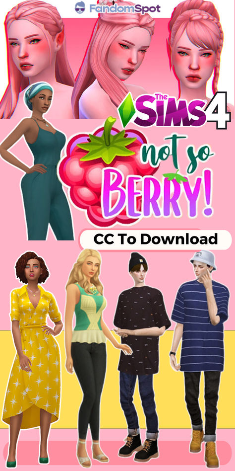 Custom content for the not so berry challenge! Sims 4 Berry Challenge, Mint Not So Berry Sims, The Sims 4 Cc Mint Hair, Not So Berry Rose Gen Sims 4, Sims 4 Berry Cc, Not So Berry Challenge Sims 4 Cc, Not So Berry Challenge Sims 4 Mint, Not So Berry Challenge Sims 4 Mint Cc, Sims 4 Maxis Match Cc Pack