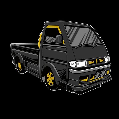 Vector of a freight car with a modification for the Elsapek L300 contest Jdm Shirt, Mitsubishi Colt, Car Vector, Skate Art, Indie Art, Vector Logo, Banner Design, Jdm, Cars And Motorcycles