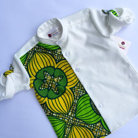 African print shirt DM or WhatsApp +233208404882 Boys Ankara Shirts, Africa Print, African Print Shirt, Ankara Tops, African Ankara, Boys Shirt, African Dresses, African Dresses For Women, African Wear