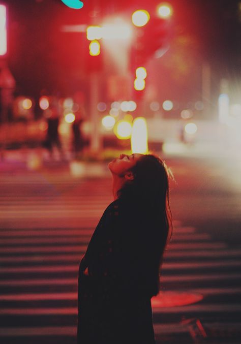 Her Eyes, At Night, A Woman, Photography