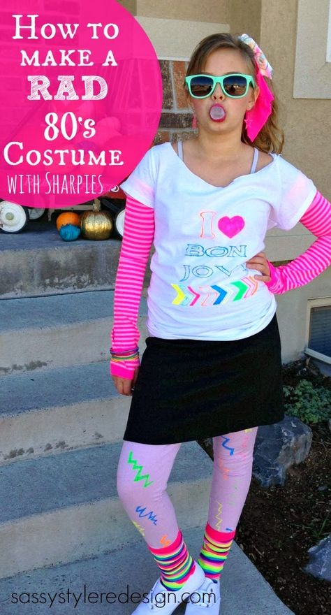 80s Decade Day Outfits, Diy 80s Outfit, Diy Decades Day Outfits, Diy 80s Outfit Woman, 80s Costume Diy, 80s Costume Women, 80s Girl Costume, 80s Outfits Women, 80s Outfit Ideas