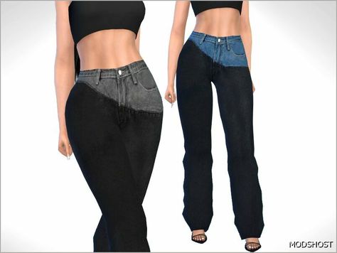 Download Patch Work Denim Pants for Sims 4 at ModsHost NOW! Patchwork Jeans in 2 swatches Type: Bottoms Recoloring not allowed #jeans #female #mods #gaming #bottoms Sims 4 Patchwork, Patch Work Denim, Jeans Female, Best Mods, Patchwork Jeans, Clothing Patches, Patch Work, Sims 4 Clothing, Sims 4 Mods