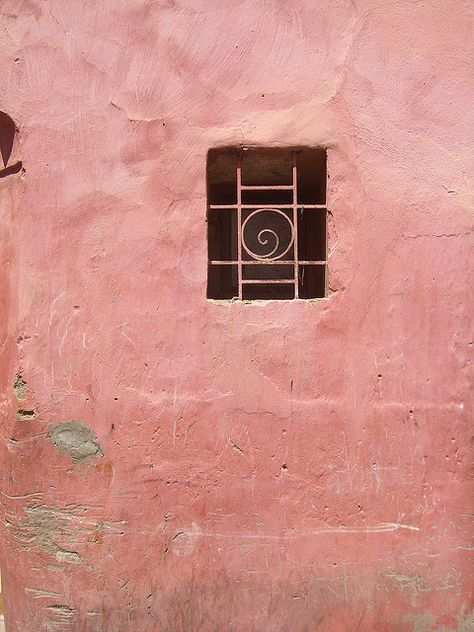 Pink Concrete Wall, Pink Concrete, Architecture Unique, Web Background, Pink Desert, Marrakesh Morocco, Deco Rose, Stucco Walls, Background Pink